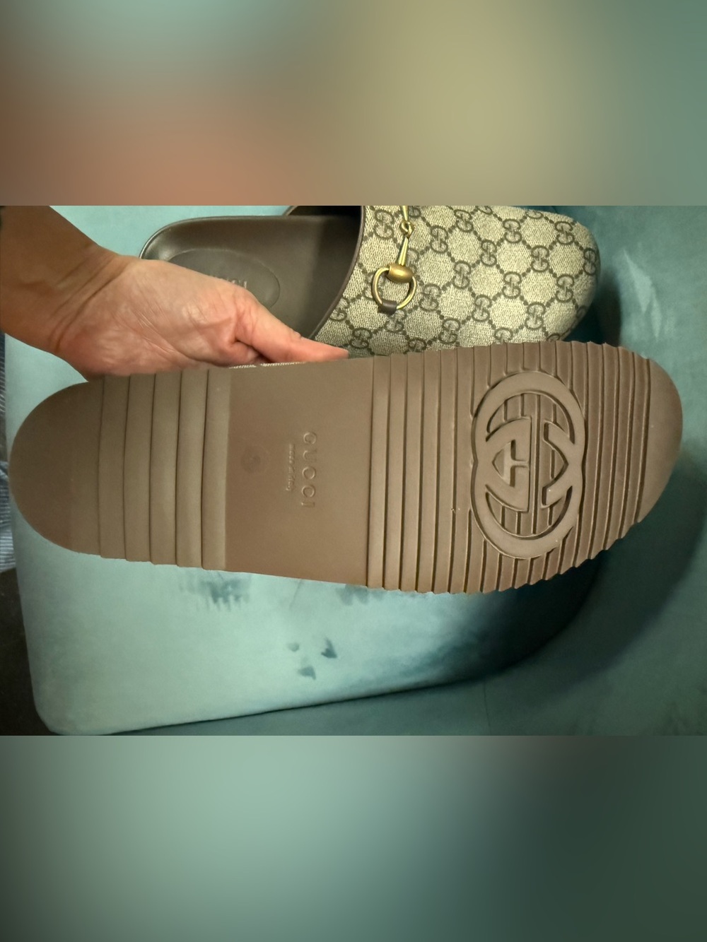 Gucci Sol GG Canvas Clog NWT - Picture 10 of 16